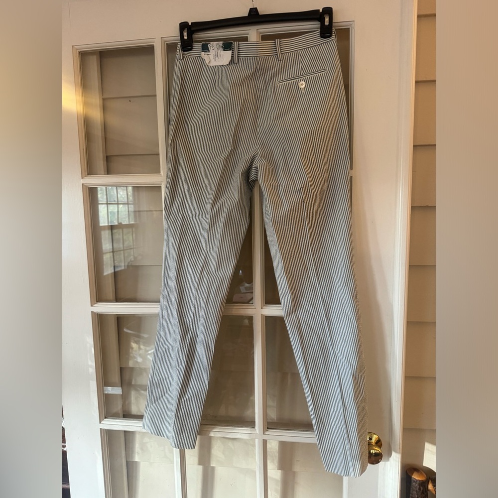 Ralph Lauren Kids Blue & White Seersucker Suit Trousers | Boys Size 20 | Cotton - Picture 4 of 5